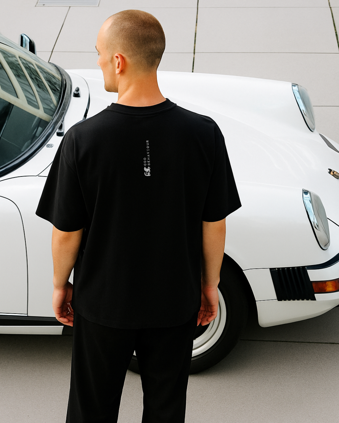 Odd Behaviour - Black Oversized Tee