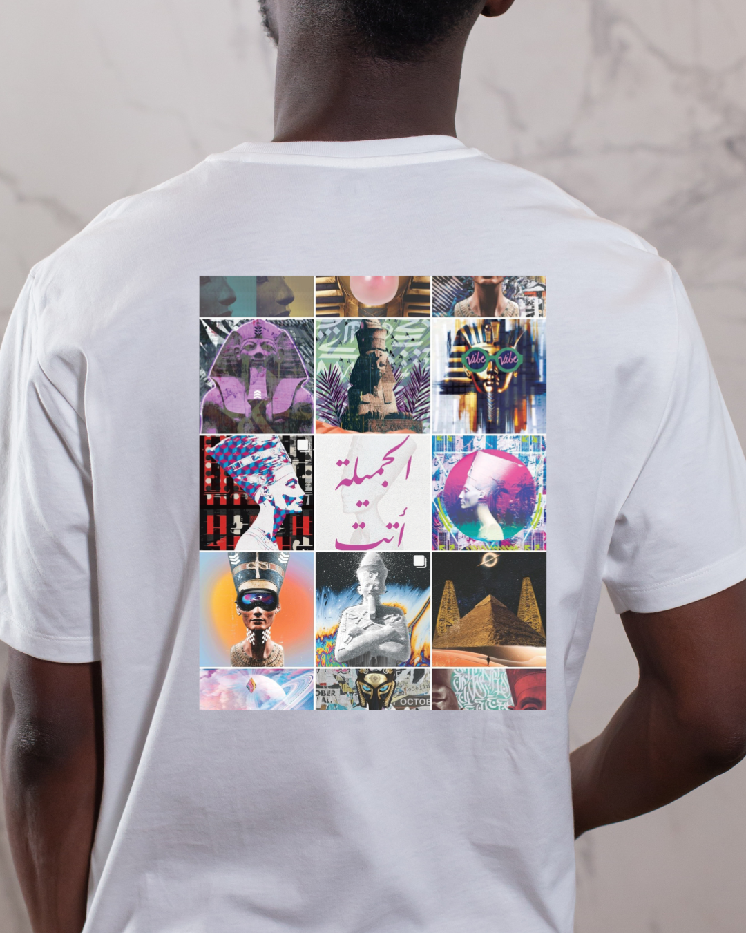 The Grid – White Oversized Tee