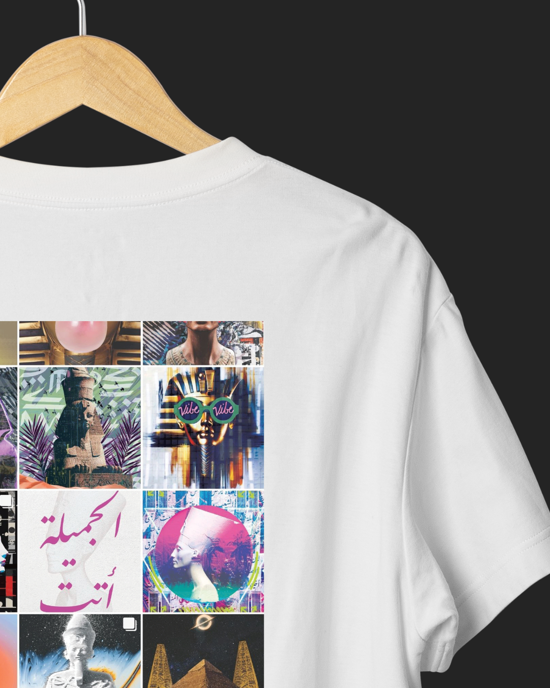 The Grid – White Oversized Tee