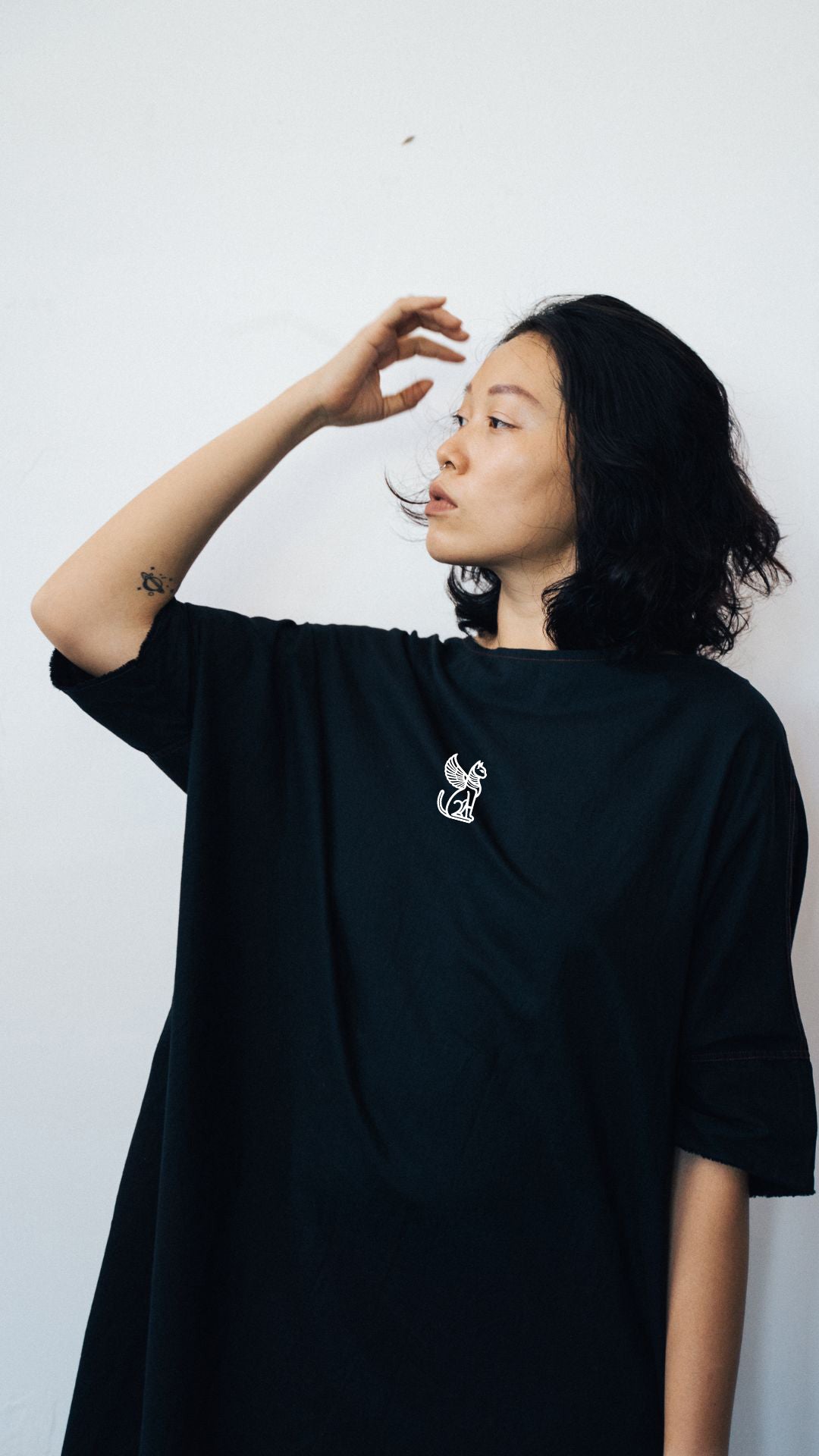 Odd Behaviour - Black Oversized Tee