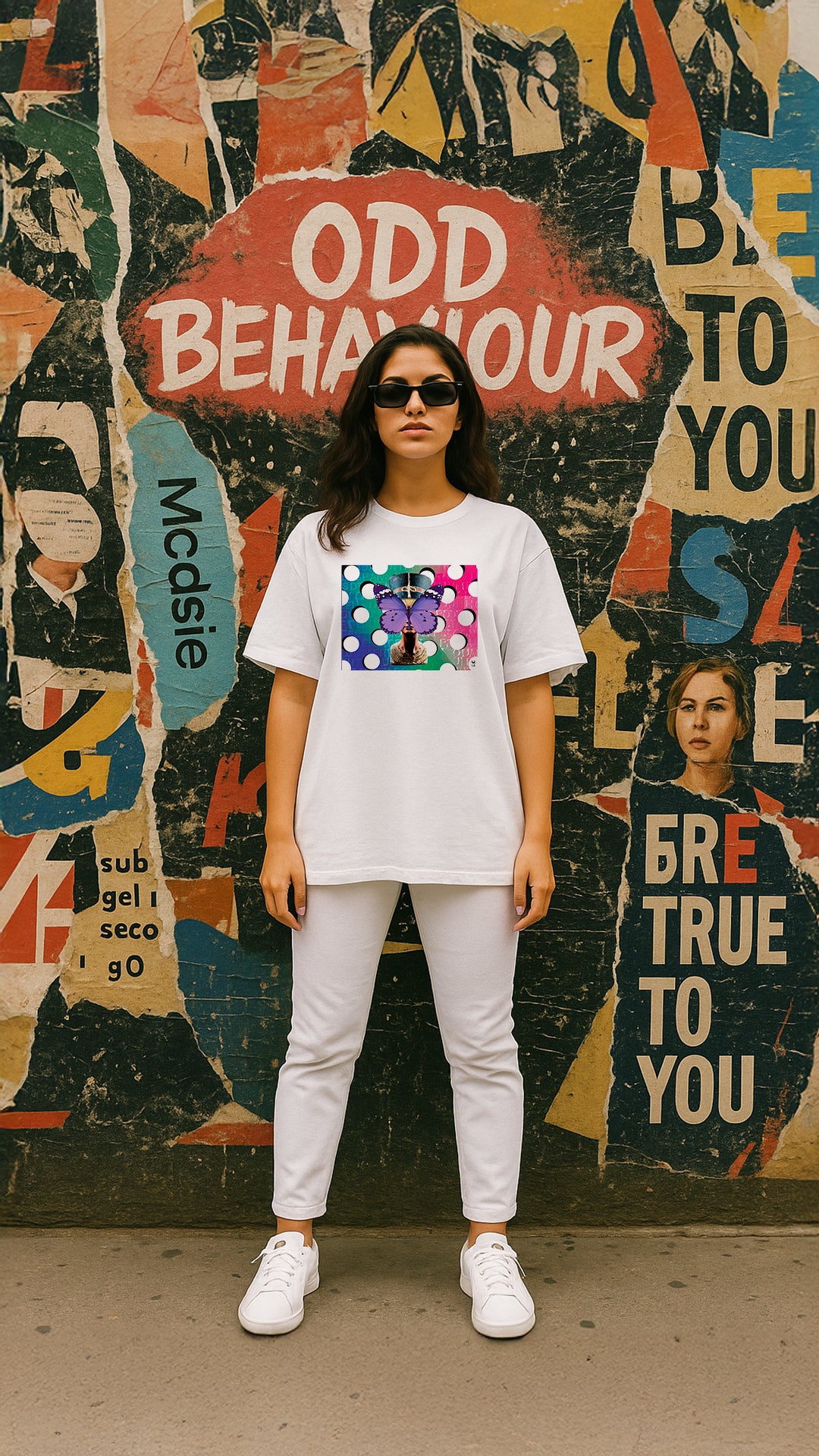 Allure VI – White Oversized Tee