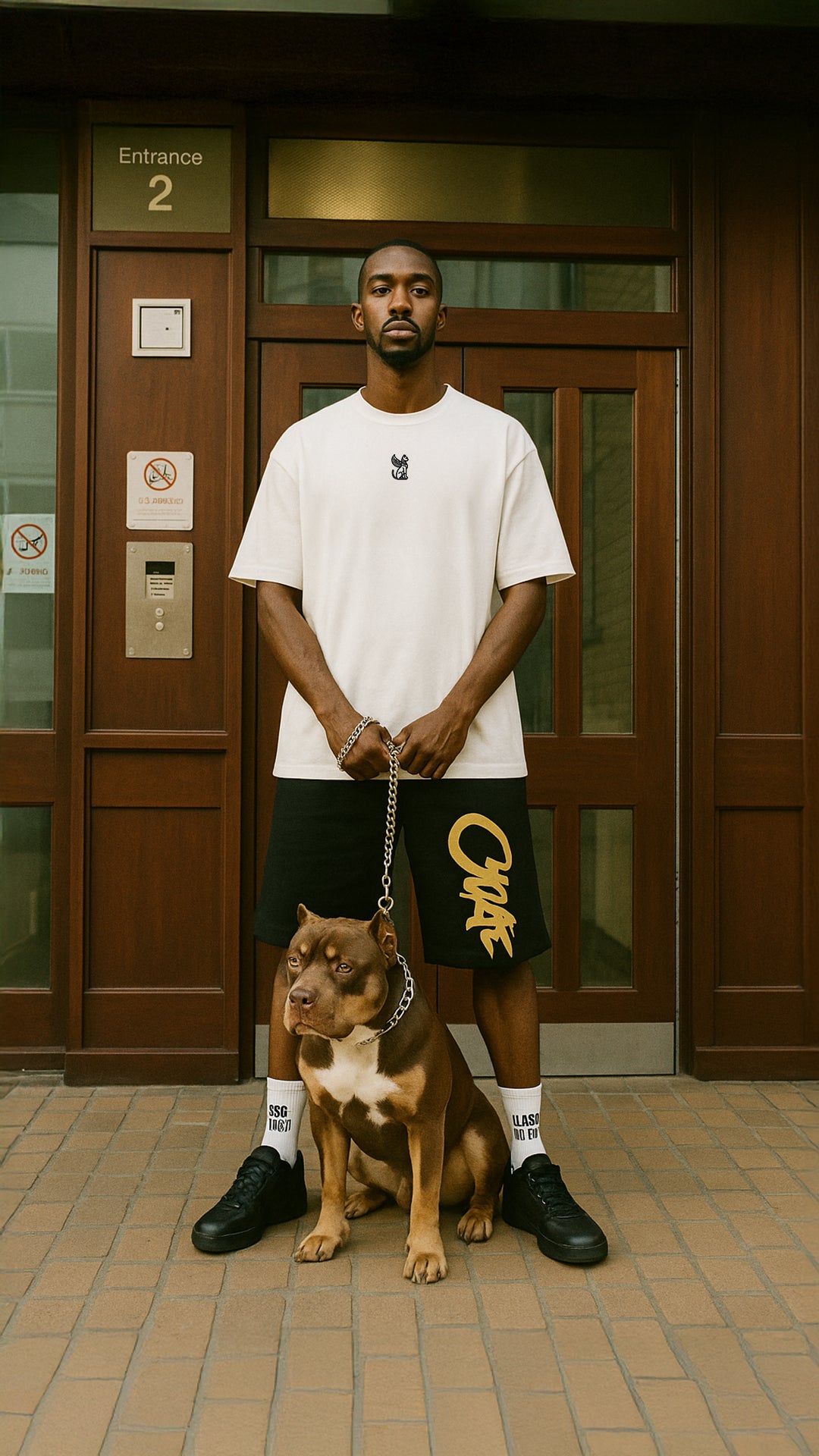 The Grid – White Oversized Tee