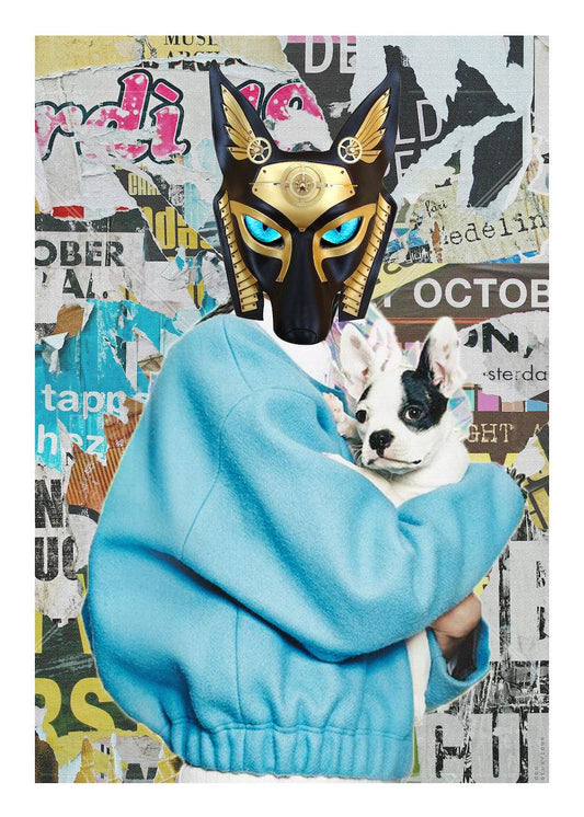 Anubis X - Digital Collage Art Print - Odd Behaviour Store