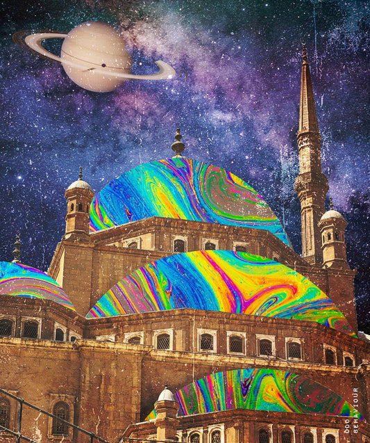 Cosmic Faith - Digital Collage Art Print - Odd Behaviour Store