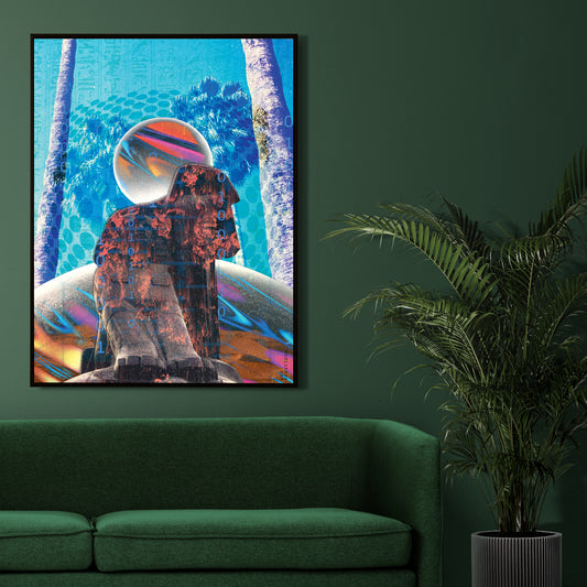Stellar - Digital Collage Canvas Print - Odd Behaviour Store