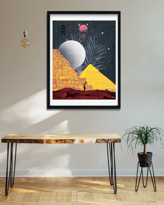 Wandering Stars- Digital Collage Art Print - Odd Behaviour Store