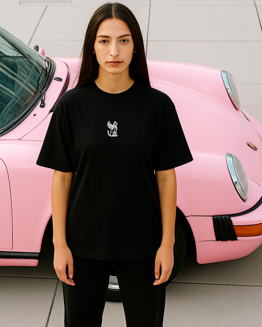 Odd Behaviour - Black Oversized Tee