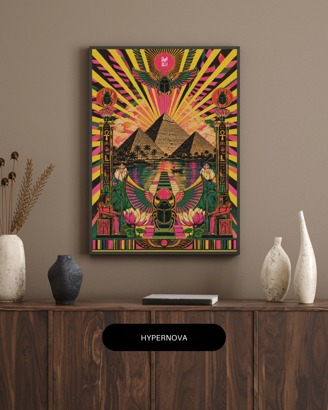Hypernova - Framed Collage Print