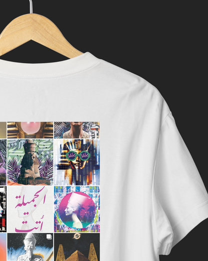The Grid – White Oversized Tee