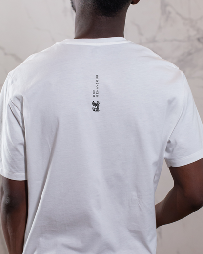 Odd Behaviour – White Oversized Tee