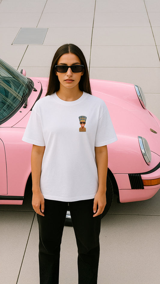 Lady of Grace – White Oversized Tee