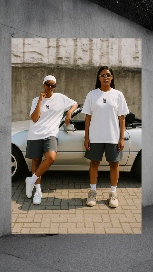 Odd Behaviour – White Oversized Tee